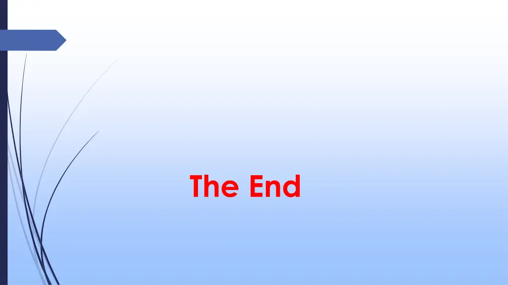 the end