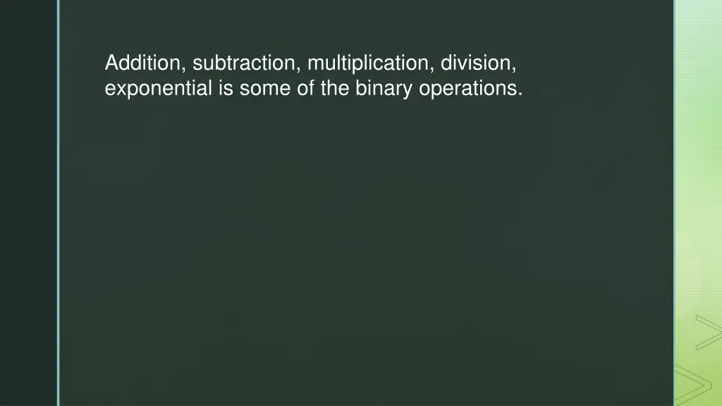 addition subtraction multiplication division