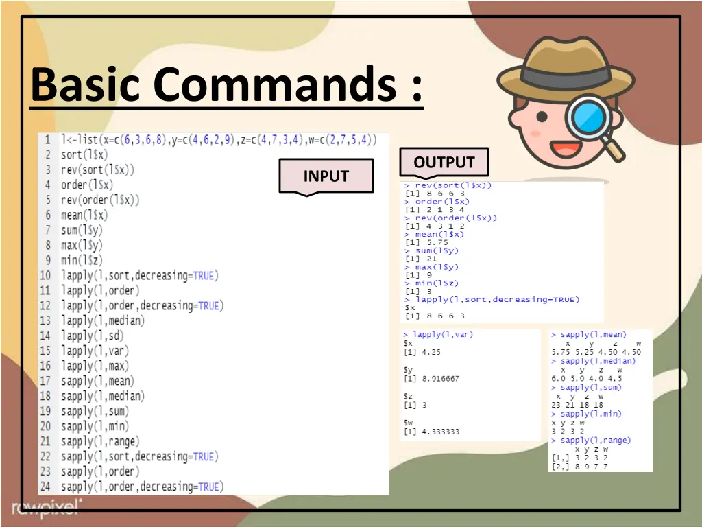 basic commands