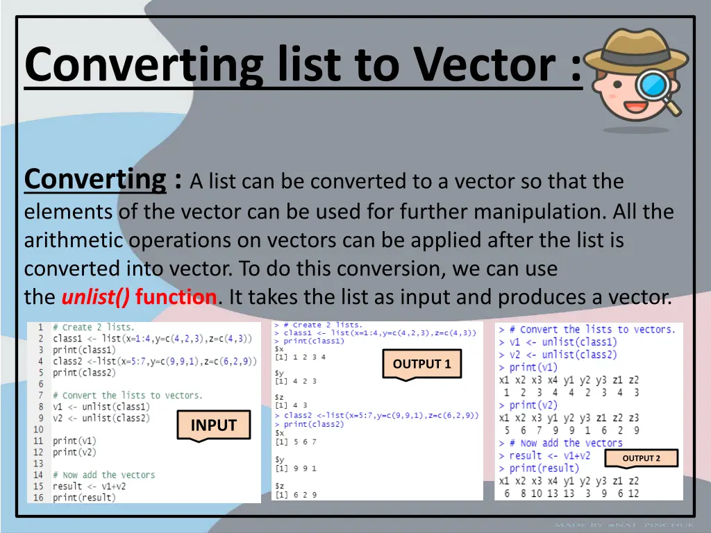 converting list to vector