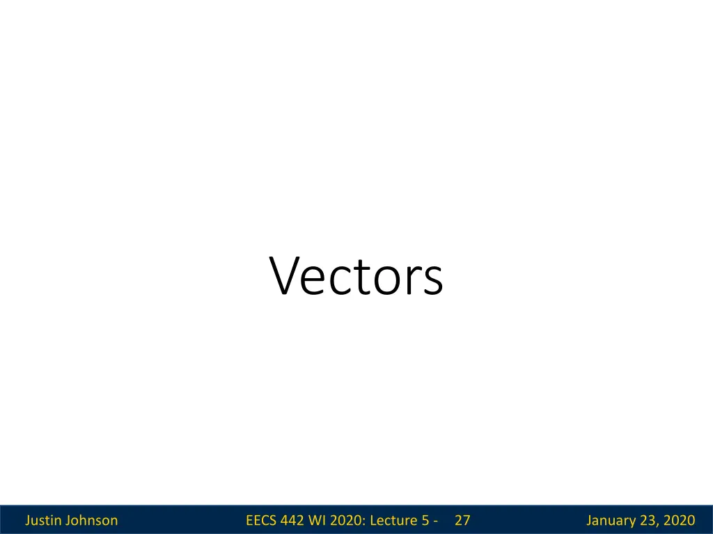vectors