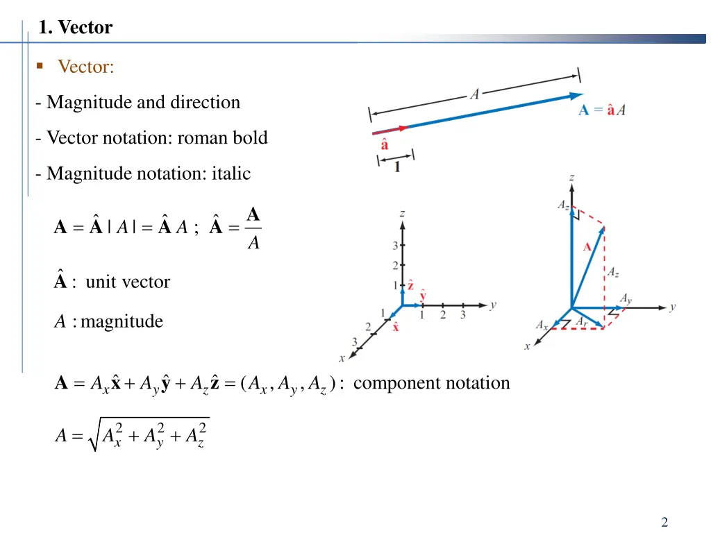 1 vector