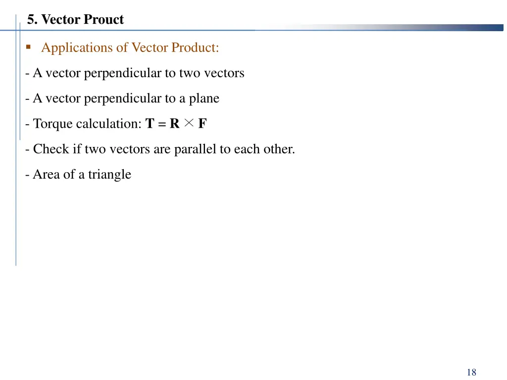 5 vector prouct 5