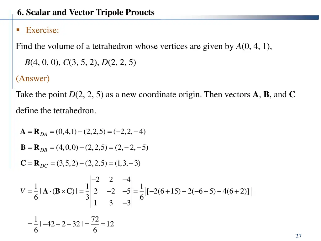 6 scalar and vector tripole proucts 4
