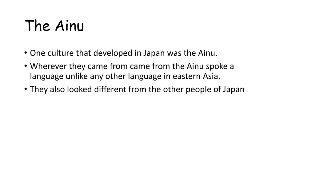the ainu