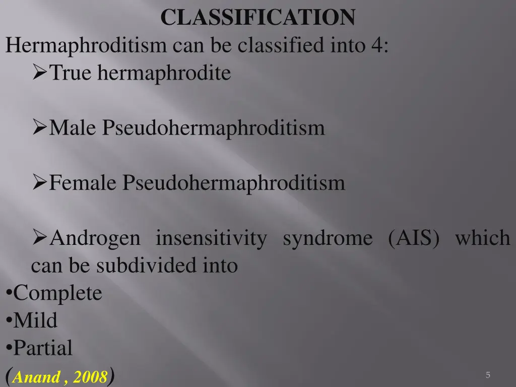 classification