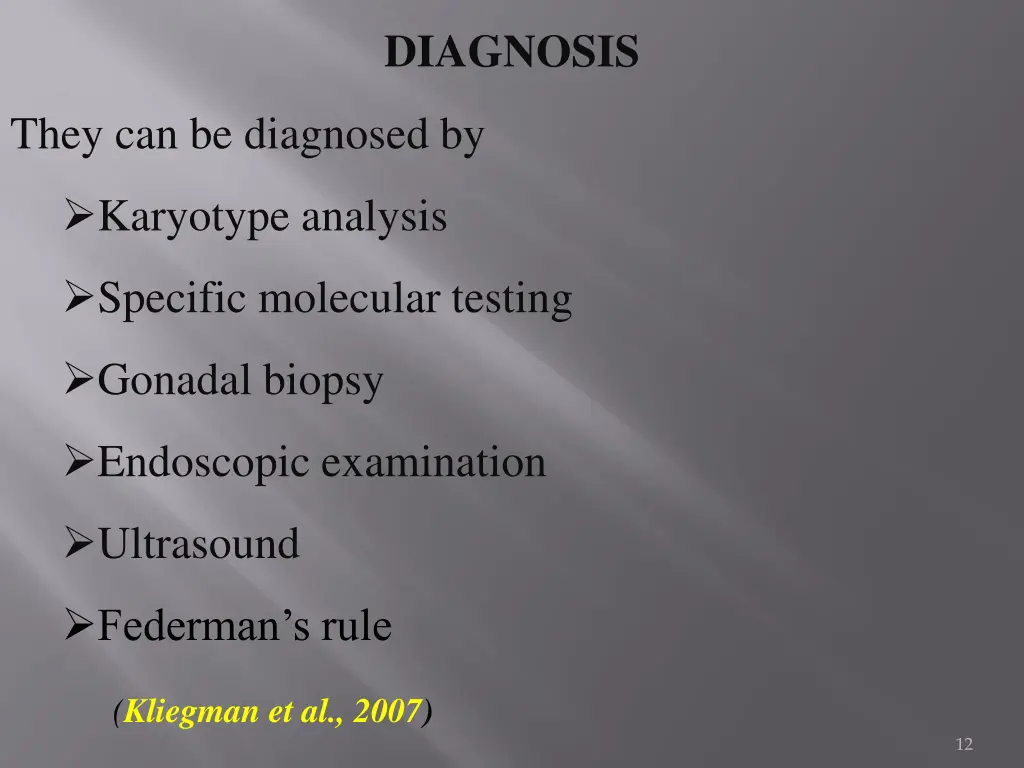 diagnosis