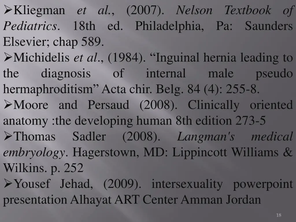 kliegman et al 2007 nelson textbook of pediatrics
