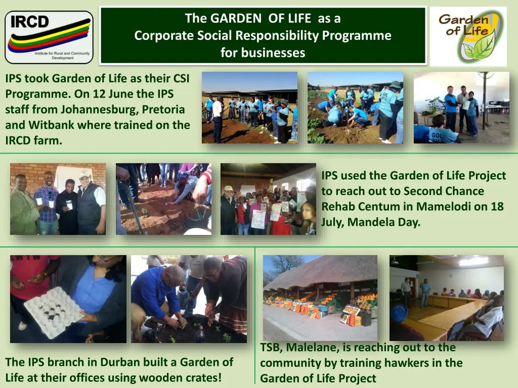 the garden of life as a corporate social