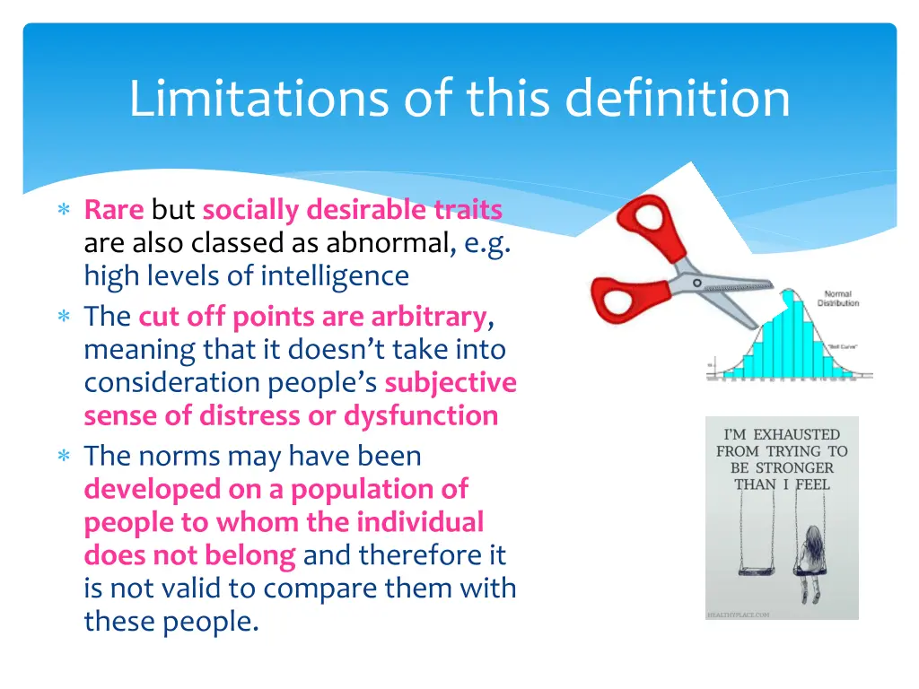 limitations of this definition