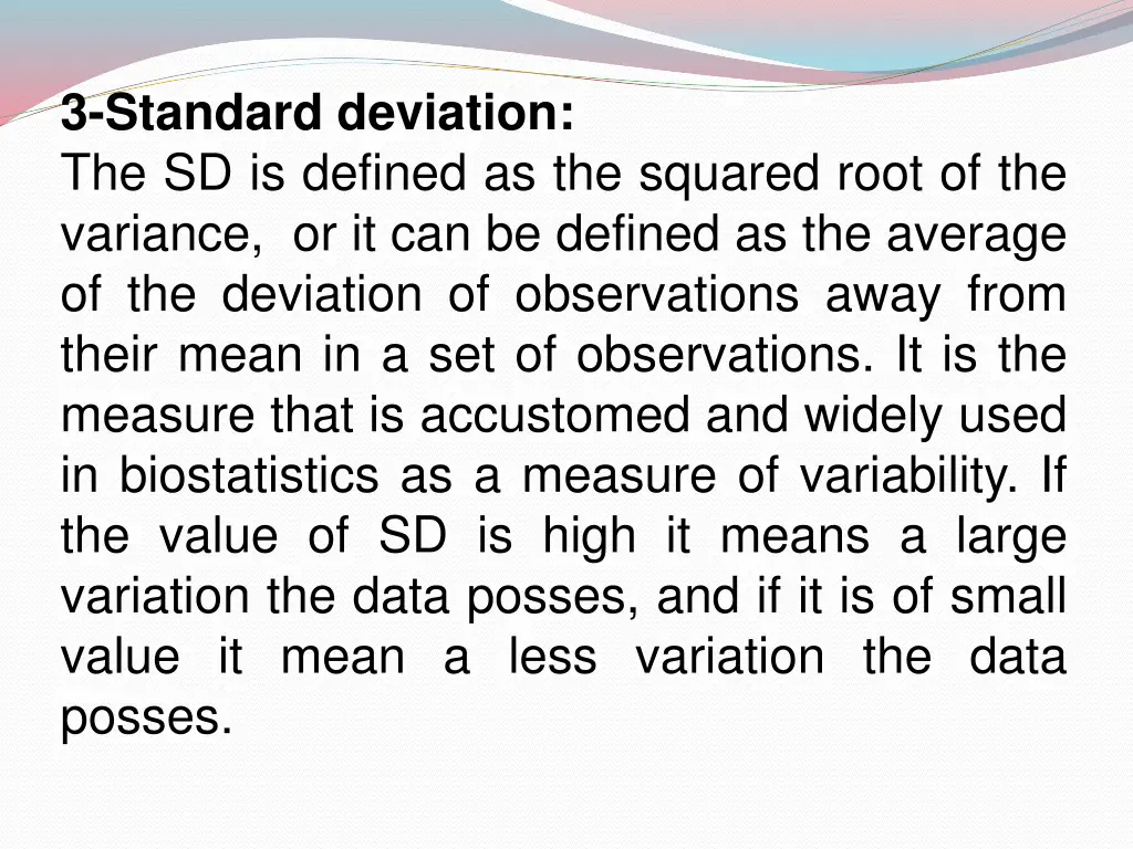 3 standard deviation the sd is defined