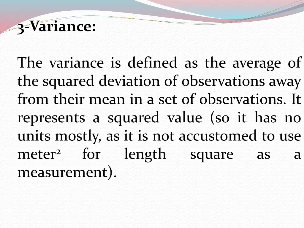 3 variance