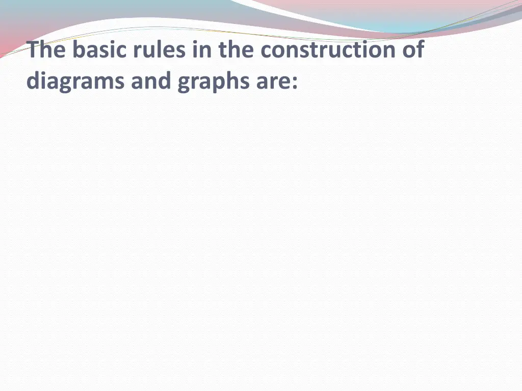 the basic rules in the construction of diagrams
