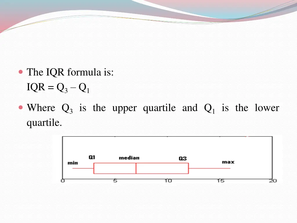 the iqr formula is iqr q 3 q 1