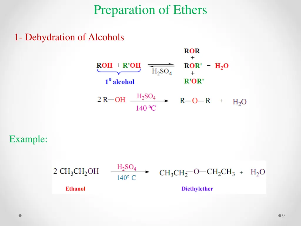 preparation of ethers