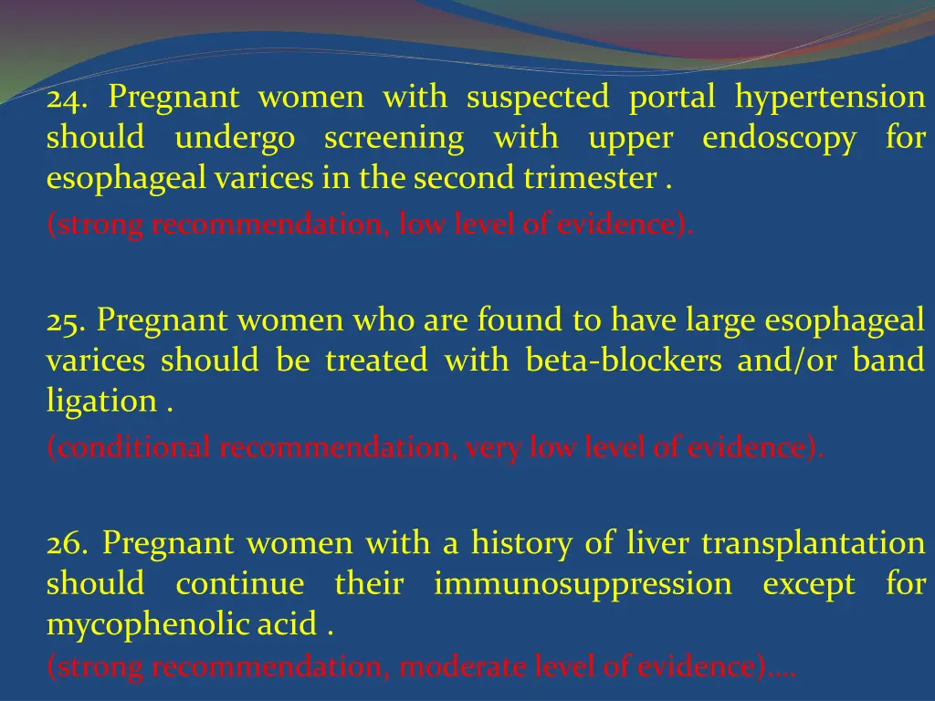 24 pregnant women with suspected portal
