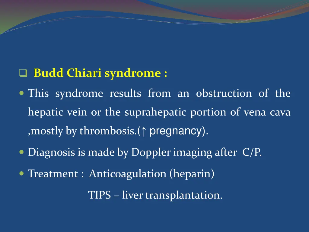 budd chiari syndrome