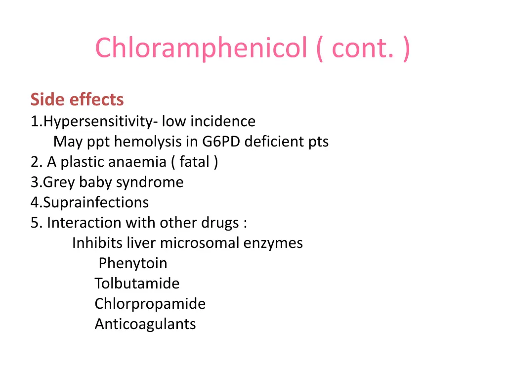 chloramphenicol cont 2