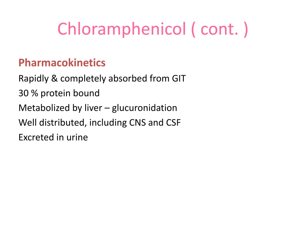 chloramphenicol cont