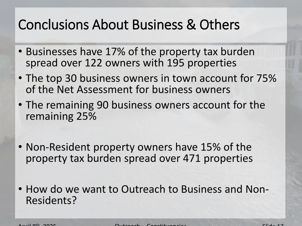 conclusions about business others conclusions