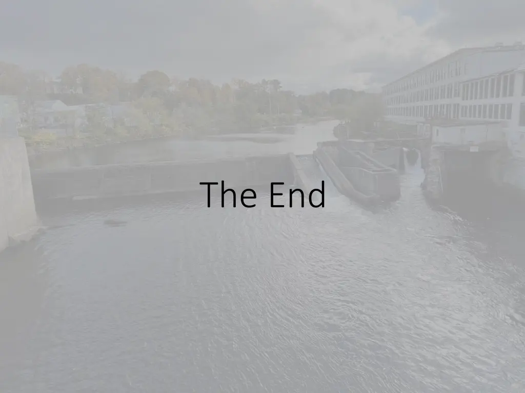 the end