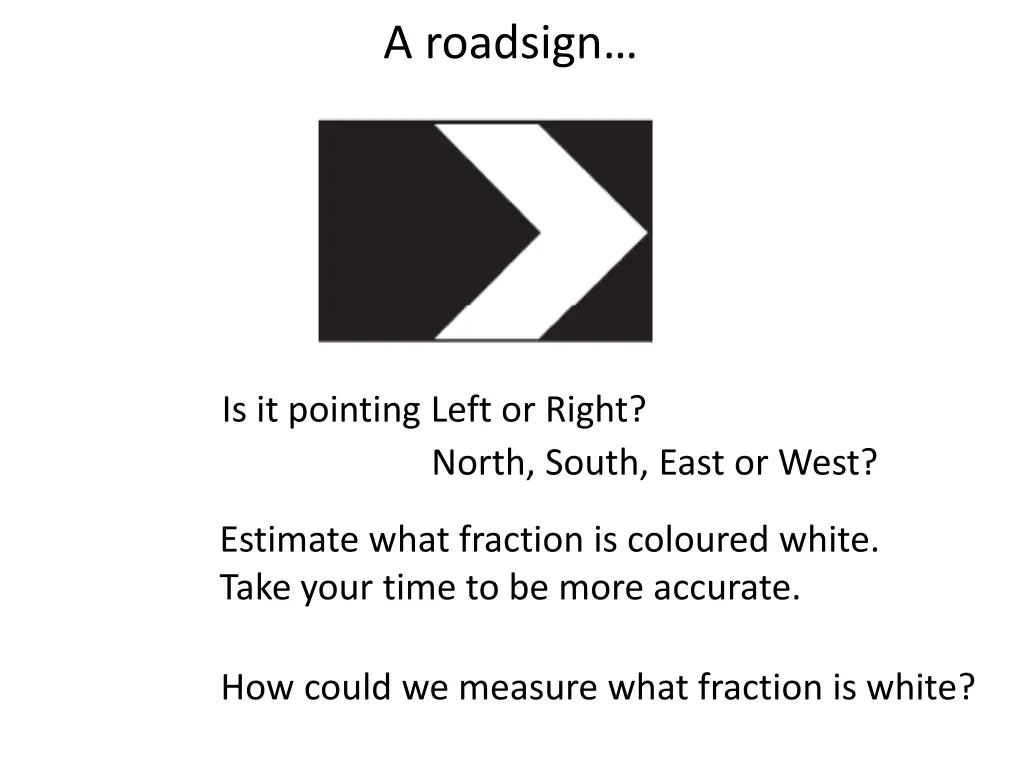 a roadsign