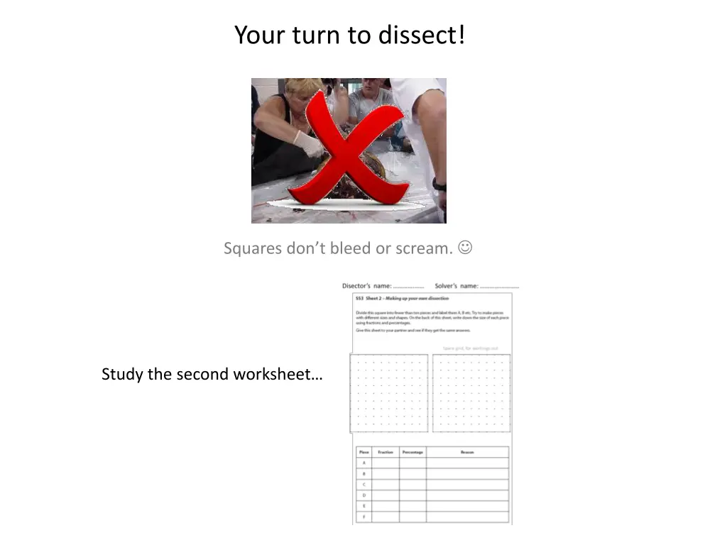 your turn to dissect