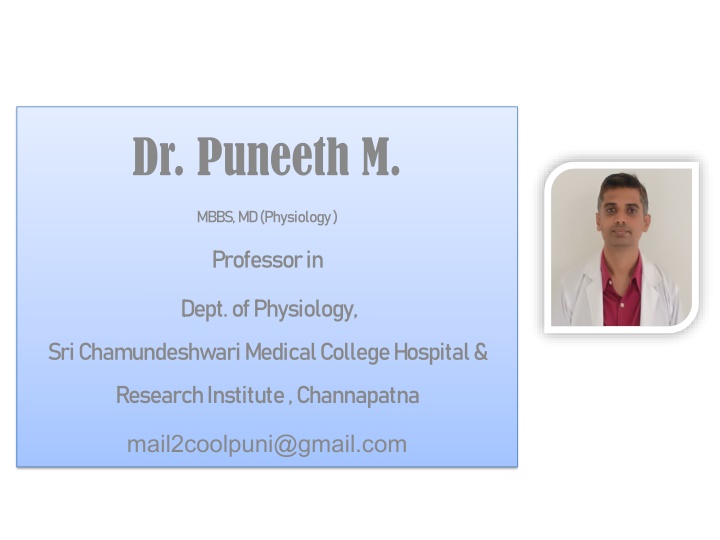 dr puneeth m