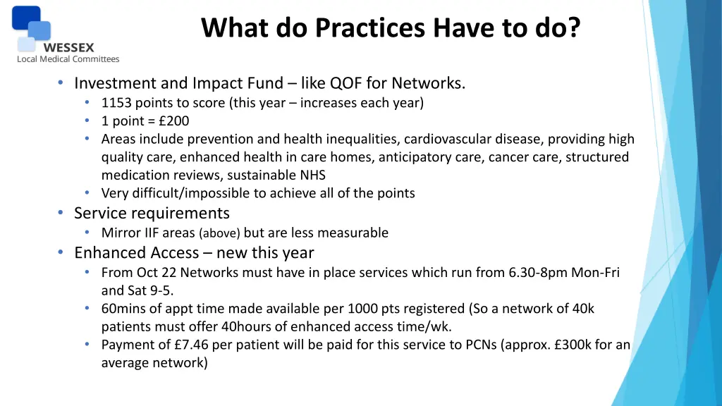 what do practices have to do