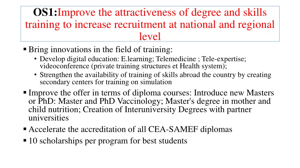 os1 improve the attractiveness of degree