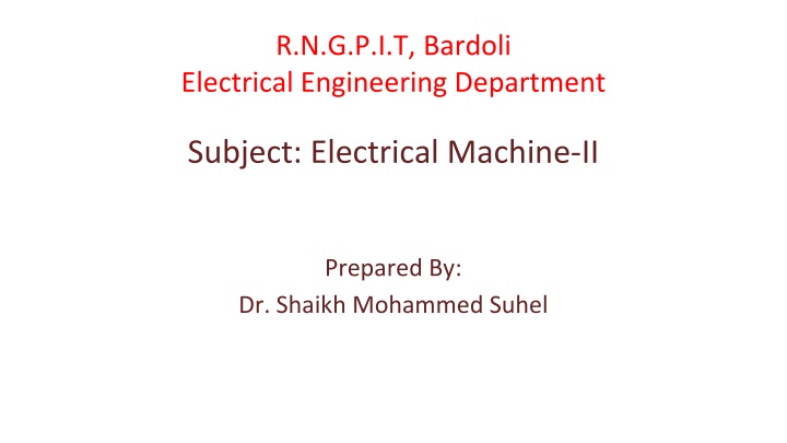 r n g p i t bardoli electrical engineering