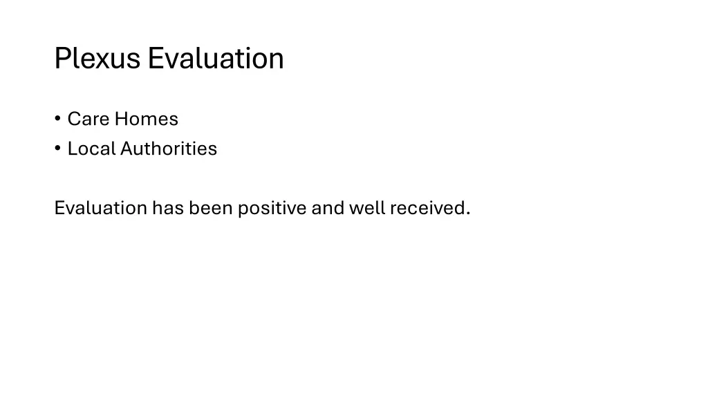 plexus evaluation
