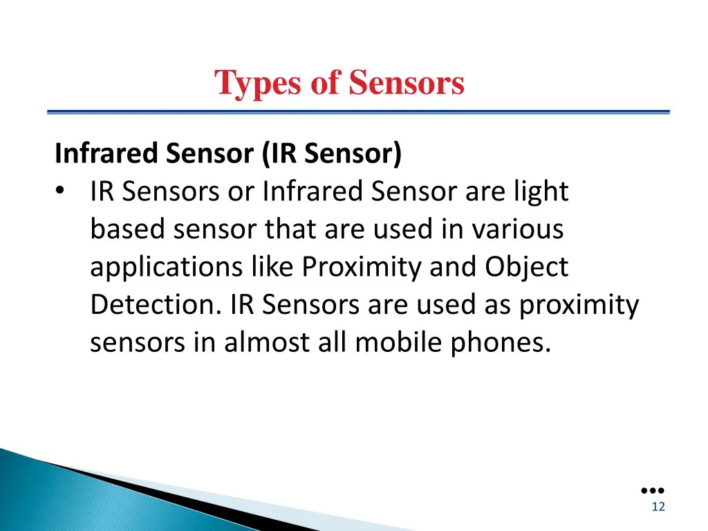 types of sensors 2