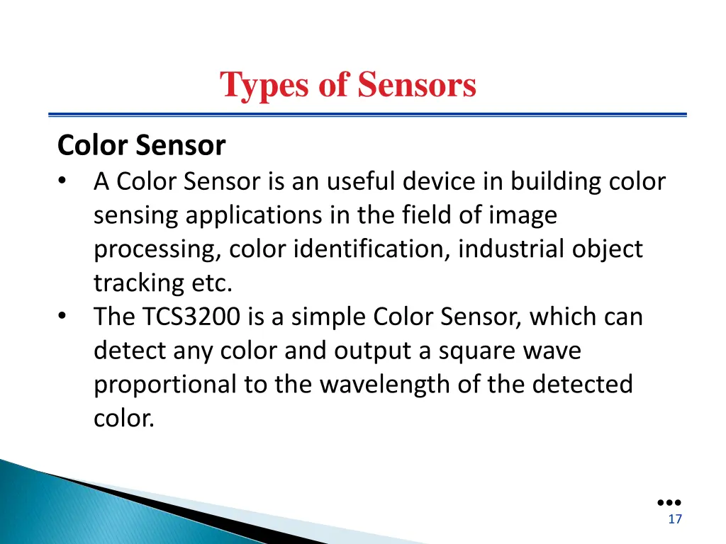types of sensors 7