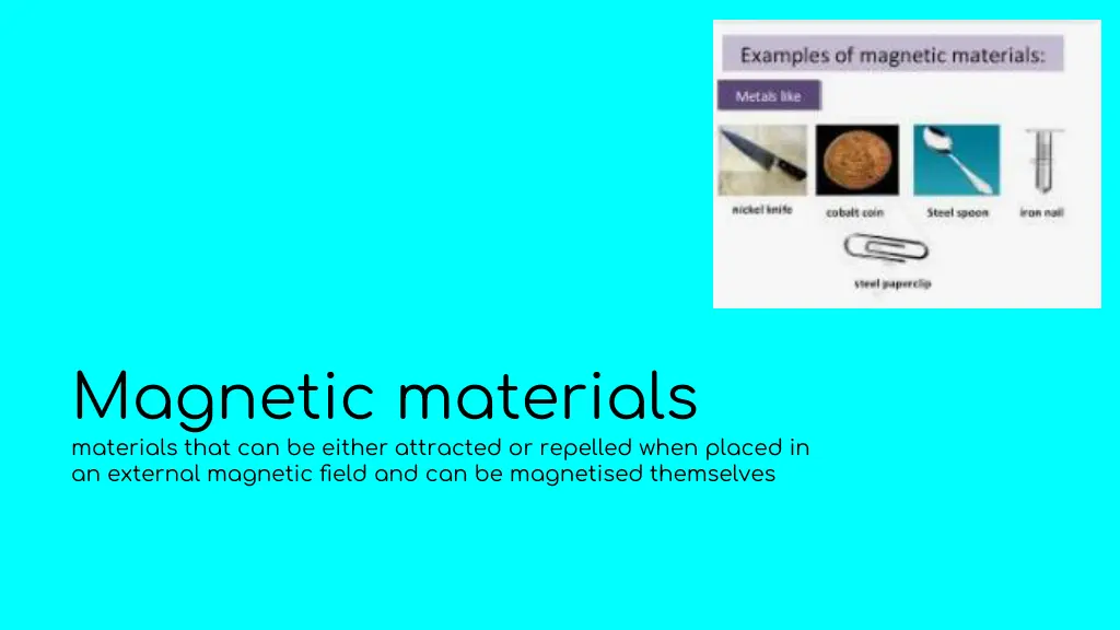 magnetic materials materials that can be either