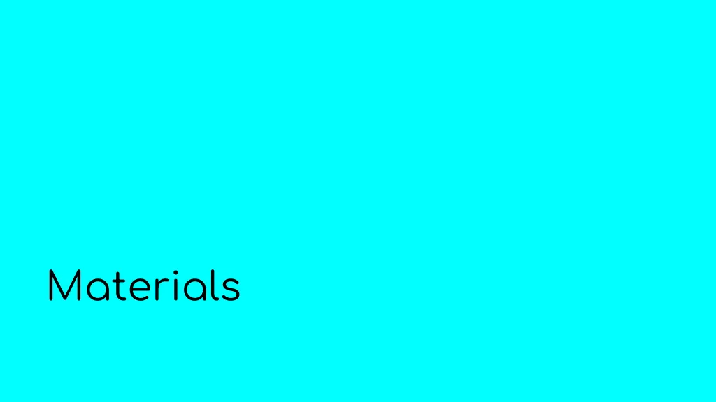 materials