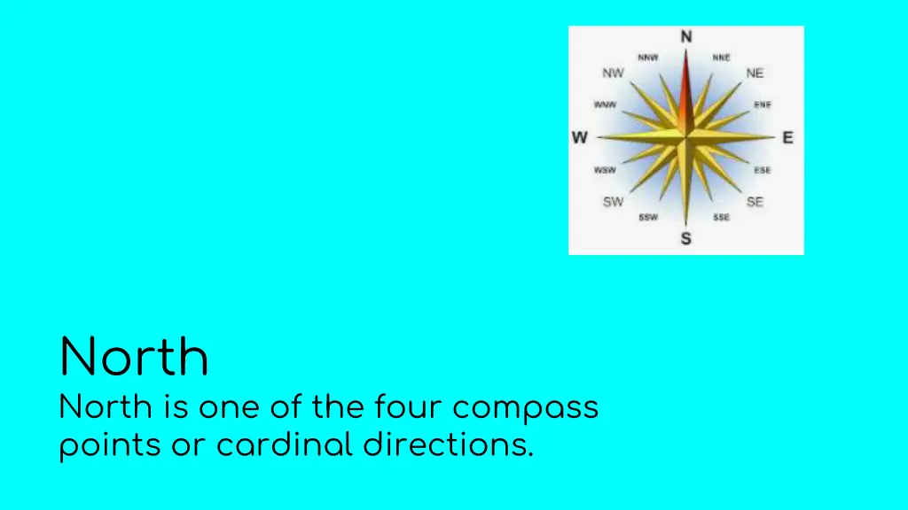 north north is one of the four compass points