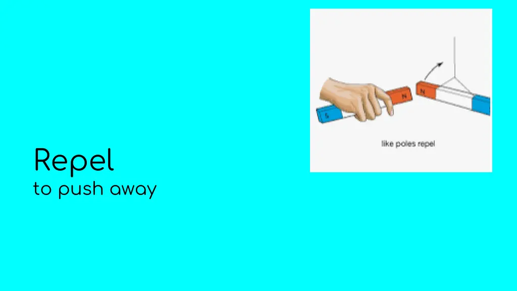 repel to push away
