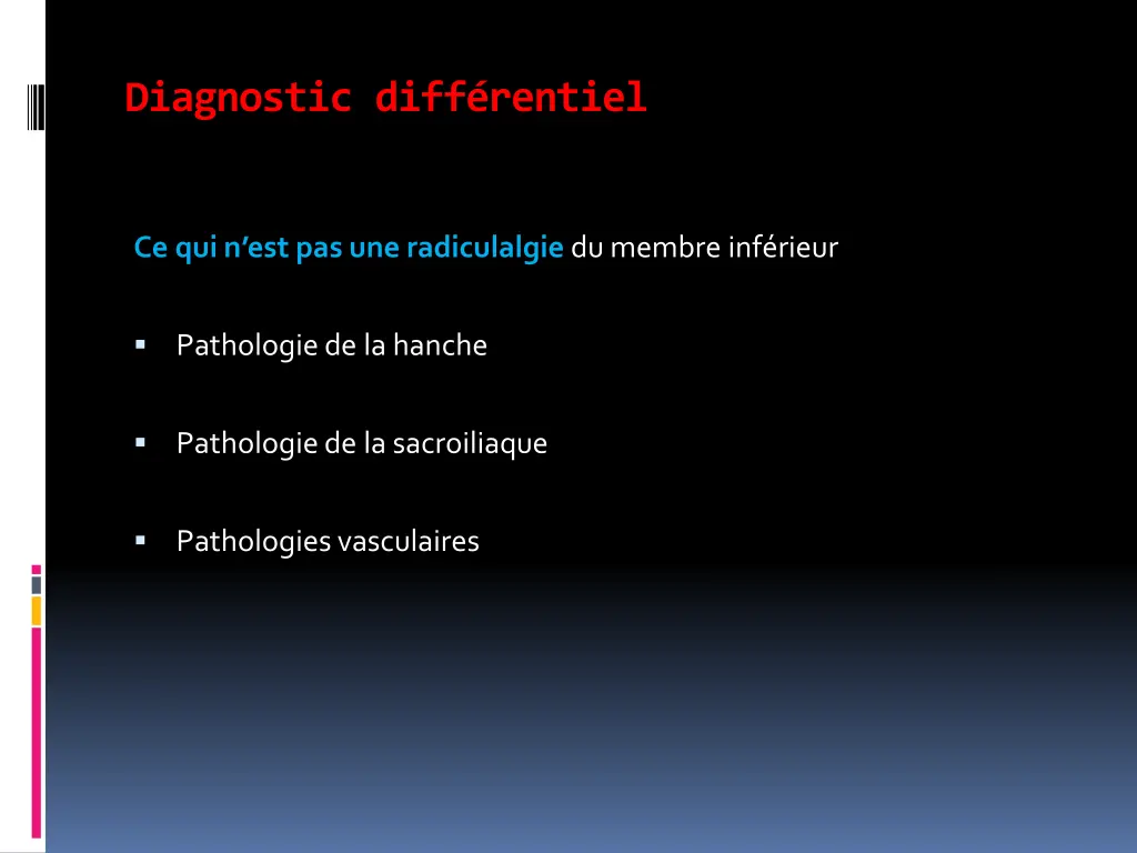 diagnostic diff rentiel