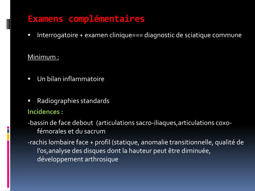 examens compl mentaires