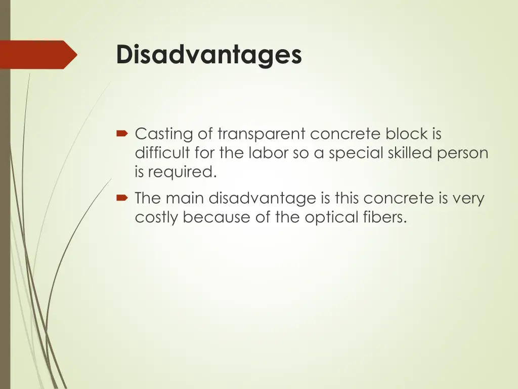 disadvantages