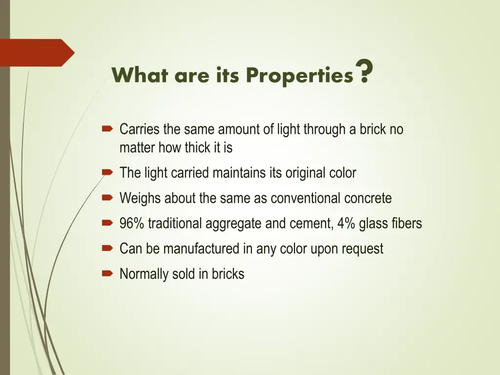 what are its properties