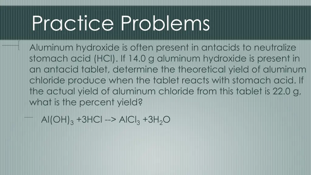 practice problems