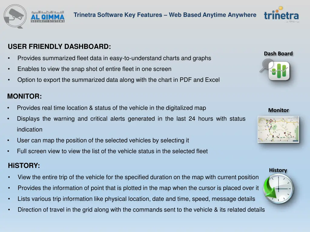 trinetra software key features web based anytime 1