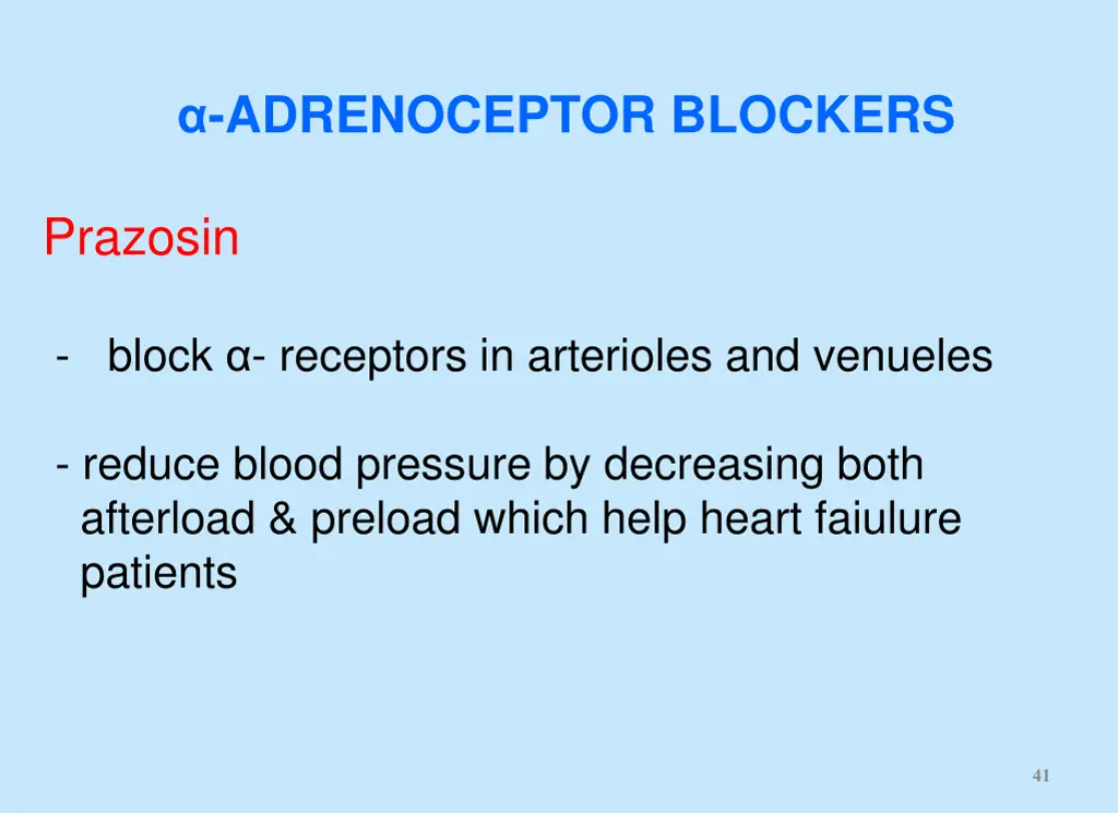 adrenoceptor blockers