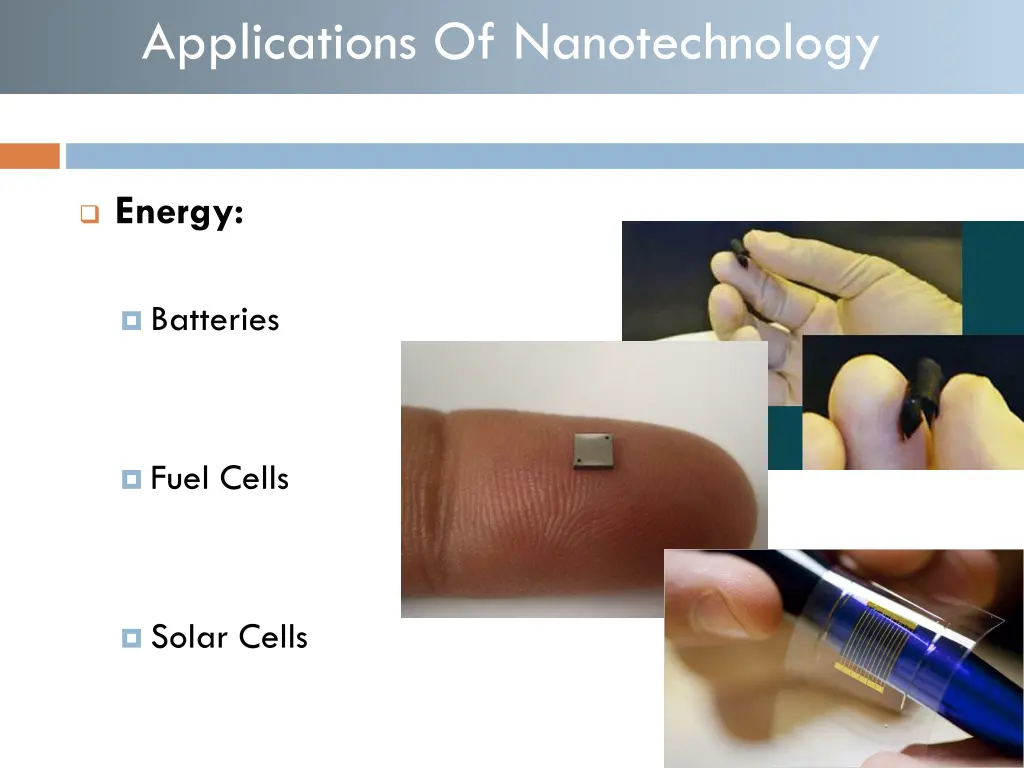 applications of nanotechnology 2