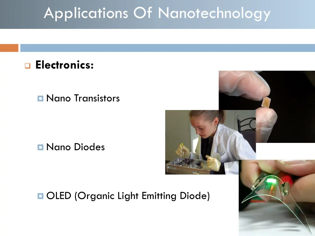 applications of nanotechnology