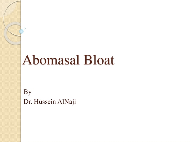 abomasal bloat