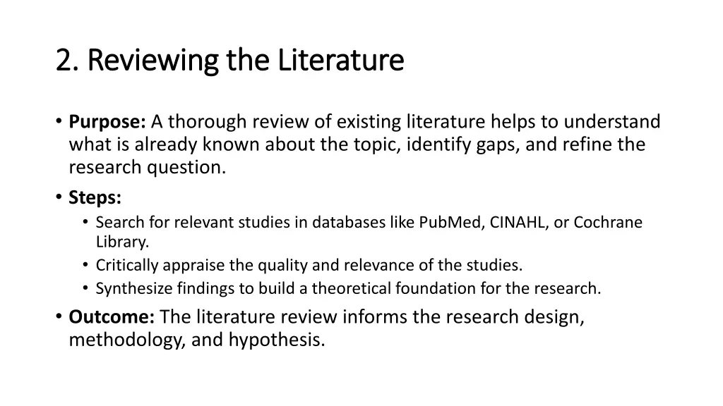 2 reviewing the literature 2 reviewing