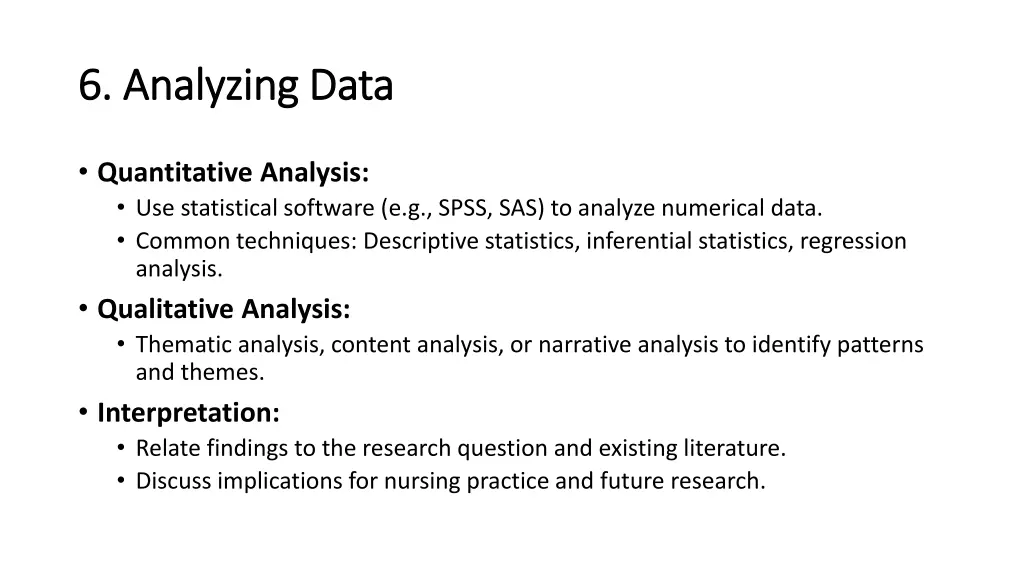 6 analyzing data 6 analyzing data